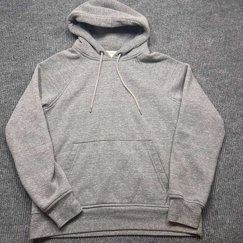 Flint and Tinder Men's Medium Grey Hoodie Cotton Poly Sweatshirt 10 Year Heavy
